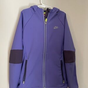 Nike Girls Purple Hooded Jacket Medium​